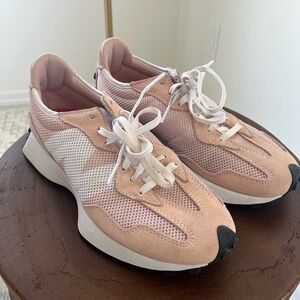 New Balance Pink and White Women's Sneakers
